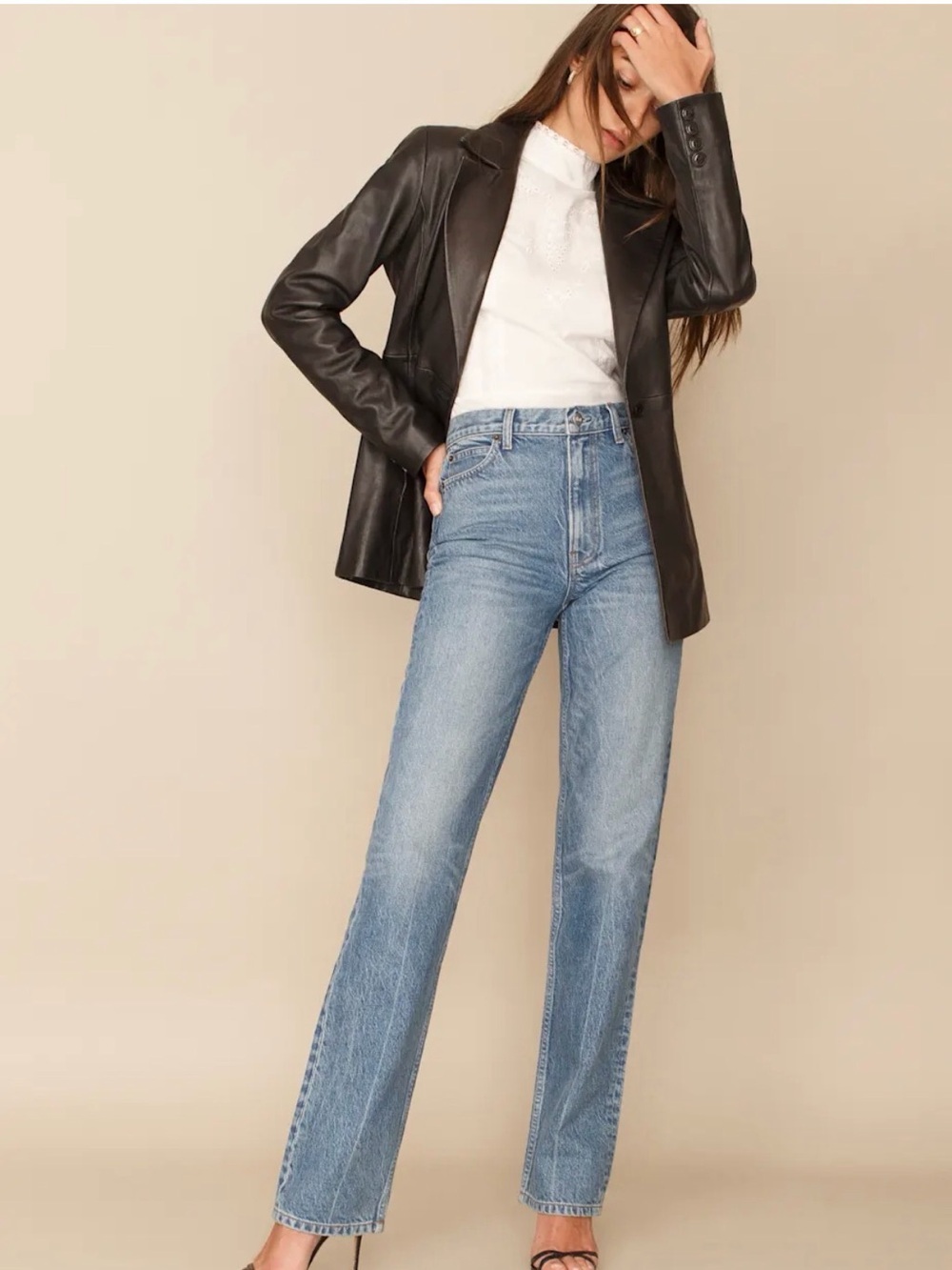 Reformation Zoe High Rise Loose Jeans size 24